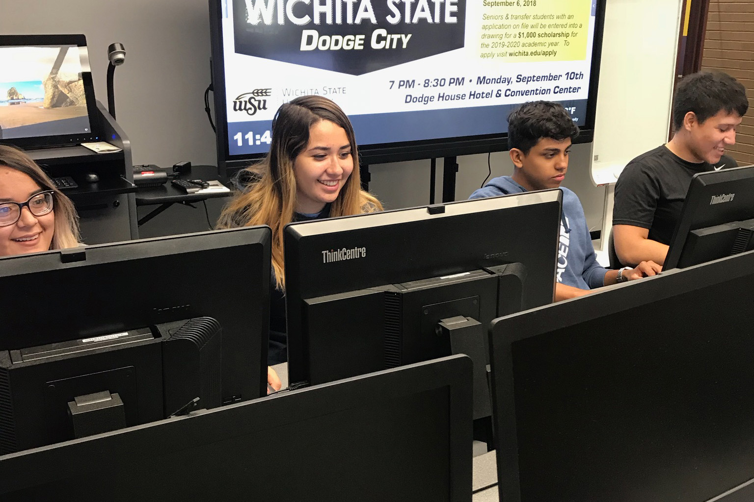 Students utilize the resources of the DC3 Connection Center