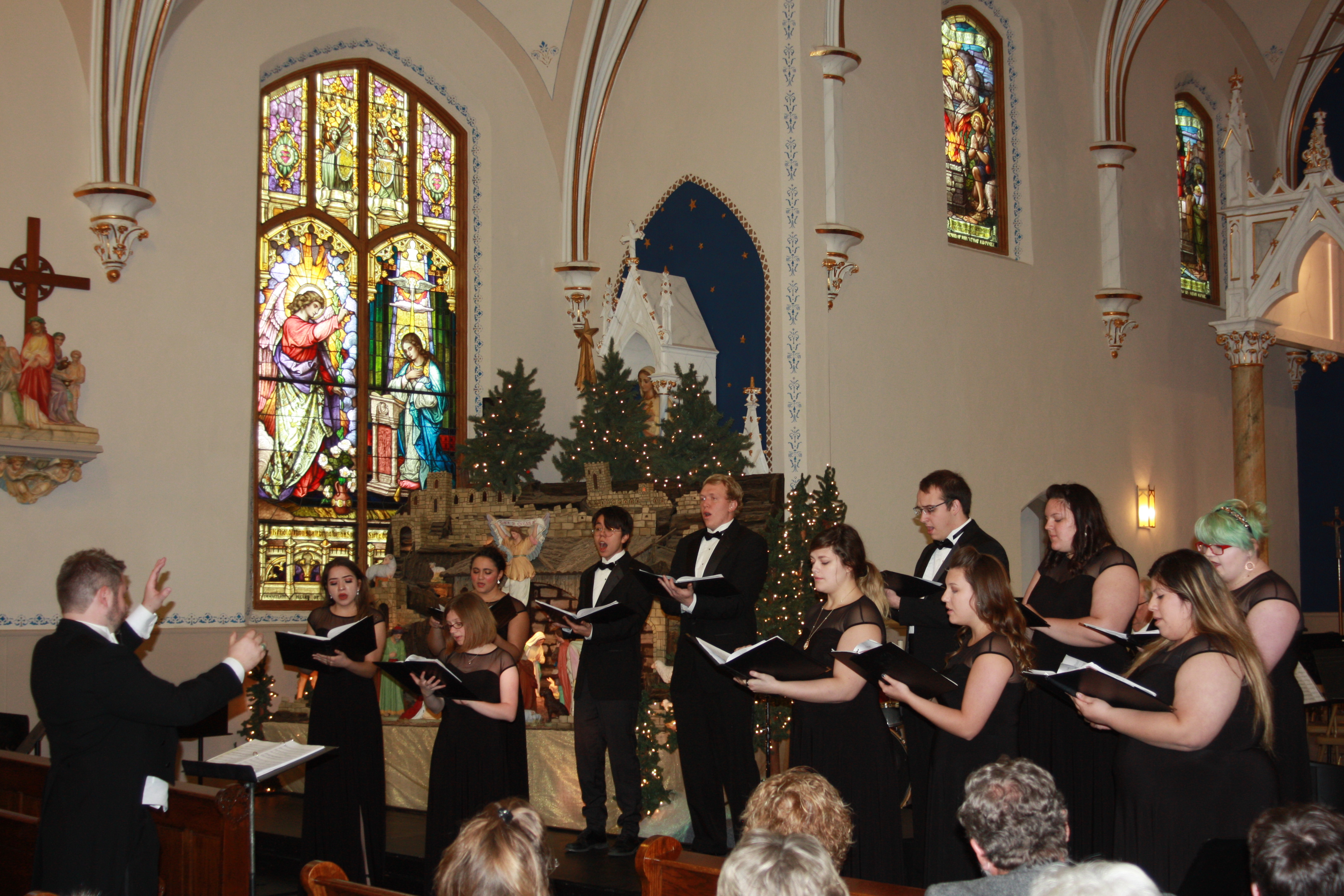 College Singers perform during the Holiday Concert at Windthorst